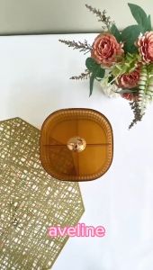 Snack Tray Toples Tempat Kue Cemilan Kotak Penyimpanan Makanan/Toples Gold Mewah