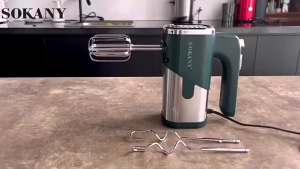 Máy đánh trứng trộn bột Sokany SK-6621 800W Máy Đánh Trứng Sokany Chính Hãng Công Suất 800W 5 Cấp Độ Tặng 4 Que Đánh Trứng Làm Bánh Inox 304  Chính Hãng Suno Top