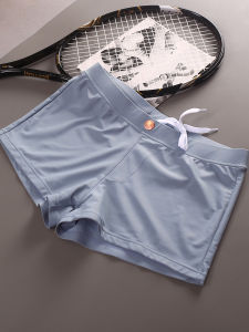 Slim Fit Mens Swimming Trunks Large Flat Angle Quick Dry Beach Pool Boys Swimwear Comfortable Breathable Nylon Lycra Polyester