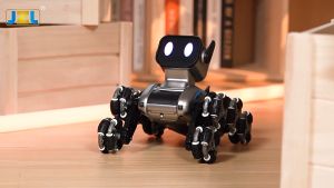 Childrens Robot Toy Car Electric Remote Control Toy Dog Intelligent Machine Dog Eight Wheeled Stunt Mechanical Dog Toy