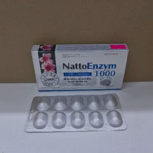 Viên uống hỗ trợ hoạt huyết giúp giảm chóng mặt tê bì tay chân NattoEnzym 1000 DHG hộp 20 viên