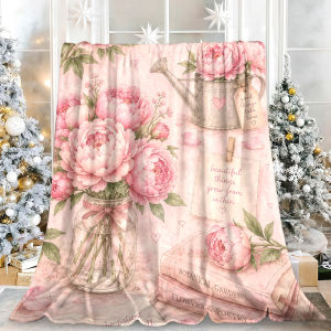 Beast Kingdom | Minimal Floral Solid Color Thick Lightweight Extra Warm Travel Blanket Ideal Christmas Halloween Gift for Women Men Kids
