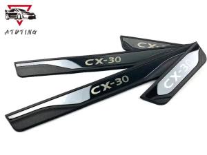 Mazda CX-30 2019-2022 ABS & Thép Không Gỉ Bàn Đạp Cửa Chống Trầy Xước Tấm Trang Trí Phụ Kiện Xe Hơi Để Bảo Vệ Và Trang Trí
