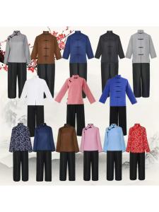 ชุดการแสดงวัฒนธรรมชนบทแบบย้อนยุคจากชาติพันธุ์ของจีน เสื้อผ้าสวมใส่ประจำชาติ ชุดการแสดงละคร ชุดการแสดงวัฒนธรรม