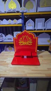 หิ้งสีแดง รุ่น H2 Red หิ้งพระโมเดิร์น ทรงจั่ว