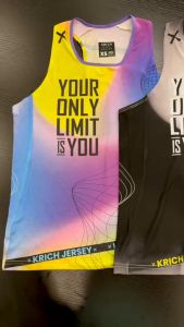 เสื้อกล้ามวิ่ง น้ำหนักเบา size 3XS - 5XL ผ้า Spandex ตาข่าย 4 รู Collection Friday Night