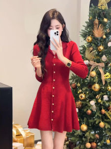 NIUVIES | Beautiful Waist-Cinching Short Knit Dress