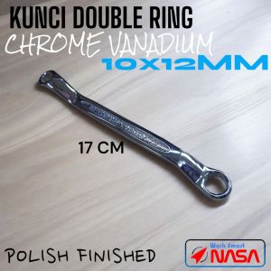 KUNCI DOUBLE RING 10X12MM NASA CR-V PERKAKAS KUNCI PAS 2443K