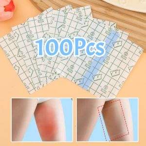 100Pcs Medical-grade PU Waterproof Film Swimming Protective Patches Water Park Hot Spring Bathing Patches for Wounds
