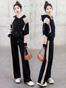 Early Autumn 2025 Casual Sweatshirt Set Womens Fashion Slimming Concealing Sporty Two-Piece Set Stylish Meat Covering