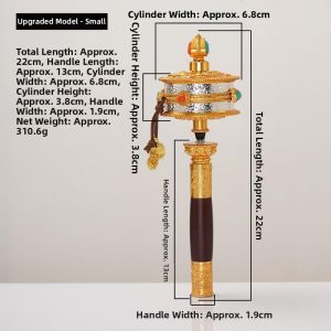 XIXIANGZI | Six-word Mantra Handheld Prayer Wheel