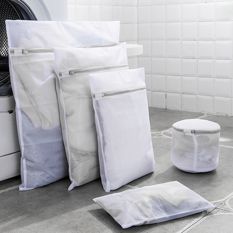 Túi Lưới Đựng Quần Áo Cho Máy Giặt HÀNG DÀY - Bảo Vệ Đồ Lót Trong Máy Giặt (Khóa Màu Xám)