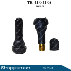 UNIVERSAL CAR TRUCK MOTORCYCLE TIRE VALVE PITO RUBBER TYPE WITH CAP TR-413/413A