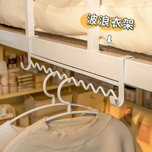 Modern Style Bedside Clothes Hanger Rack Dormitory Student Bedroom Steel Material L-Shaped Hook High Load Capacity Easy Installation