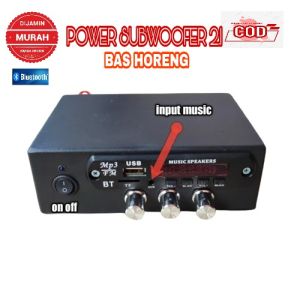 AMPLIFIER SUBWOOFER 2.1 DAHSYAT MENGELEGAR