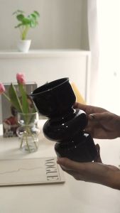 INS Korea Transparent Glass Arumi Vase/ Vas Bunga Kaca Aesthetic untuk Dekorasi dan Property Foto