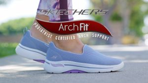Skechers สเก็ตเชอร์ส รองเท้าผู้หญิง Women ArchFit Inspire On-the-GO Shoes - 138600-BKW - Air-Cooled