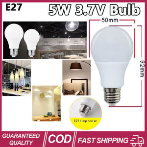Aitemay 4pcs LED Energy Saving Bulb E27 DC 3.7V Low Voltage Spherical High Brightness LED Bulb Light Home Lighting Decorative Light