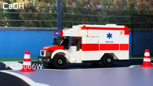 CaDA MedSwift Guard Ambulance Car Brick DIY 1:32 Scale Vehicles Set C55066W