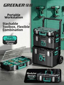 GREENER | Large Capacity Combination Tool Box Set with Multi-function Handle