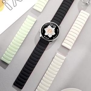 20mm Strap for Samsung Galaxy Watch 7 40/44mm Soft Silicone Band 22mm Bracelet for Huawei Watch GT6 Pro 46MM Magnetic Watchband