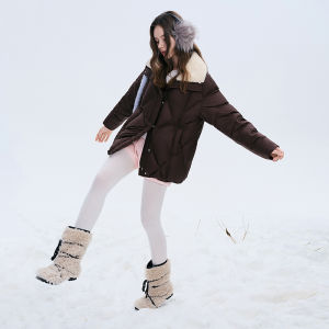 DUSHU | Plus Size Warm Quilted Down Coat