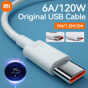Cáp Xiaomi Nguyên Bản 6A 120W Loại Usb C Turbo Charge USBC Dây Sạc Cho Tipo Mi 12 11 10 Pro Siêu Nhẹ Redmi K40 Pro Note10
