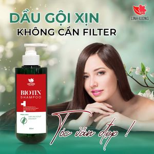 Dầu gội xả Biotin Linh Hương phục hồi tóc xơ rối gãy rụng