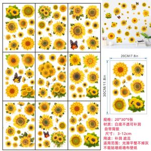 Positive Energy Motivational Sunflower Wall Decals Class Room Decorations Waterproof PVC Material Modern Simple Style for Students