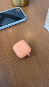 New!!เคสซิลิโคนแอร์พอต 4 เคสแอร์พอต แบบมีห่วง AirPods 4 ยางทำจากซิลิโคน ป้องกันการกระแทกAirpods 4 case Cover**พร้อมส่งจากไทย**