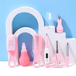 ชุดอุปกรณ์เด็กเบบพกพาชูด 8 ชิ้น ชุดกรรไกรตัดเล็บเด็ก อุปกรณ์สำหรับเด็กอ่อน วัดไข้