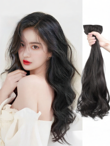 MENGSIQIAN | Natural Wavy Real Hair Extension Clips