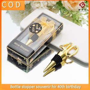 【WTC】 40th Birthday Gift Red Wine Jam Party Gift Vacuum Sealed Reusable and Maintains Good Digital Souvenir Can Be A Unique Design Gift For A Friend