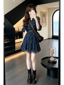 LIRUSHAN | Cute Petite Checkered Dress