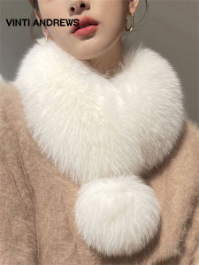 Fashion Autumn Winter Versatile Short Style Fur Ball Scarf