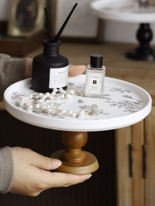 Zeteng Home Fruit Tray High Foot Living Room Tea Table High Aesthetic Value Internet Celebrity Wedding Entrance Hall Storage Decoration Ornaments