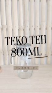 One Two Cups Teko Kaca Teh Rempah Teh Rimpang - Pitcher dengan Saringan 874ml