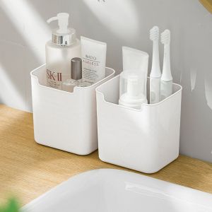 Multifunctional Storage Box Desktop Pen Holder Fridge Door Draining Organizer for Vanity Remote Control Ginger Garlic Storage