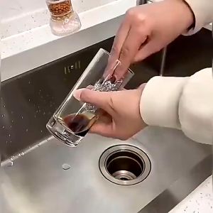 Long Handle Silicone Bottle Brush Feeding Bottle Cleaning Brush Glass Jar Brush