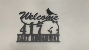 Custom Metal House Street Number Sign: A Unique Touch for Your Home