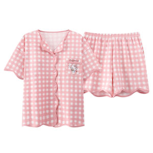 MiiOW | ชุดนอนแขนสั้นสำหรับผู้หญิง เบาสบาย ใส่ที่บ้าน