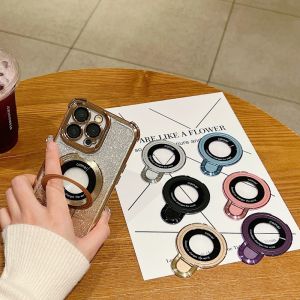 CrashStar Universal บางเฉียบพับได้มองไม่เห็น MagSafe ที่วางโลหะสำหรับ Samsung iPhone Huawei Xiaomi Redmi Infinix เคสโทรศัพท์ชาร์จไร้สายอุปกรณ์เสริมบางขาตตั้งเดสก์ท็อปลดกระหน่ำ