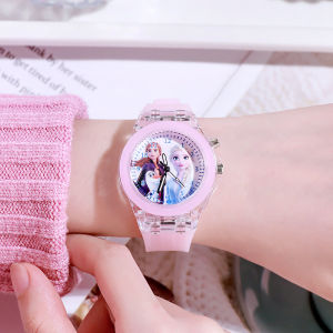 Disney Frozen Princess Sophia Pattern Children's Watch: Luminous Cartoon LED Toy Watch