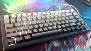 ZIFRIEND 132 Keys Gradient Keycaps PBT Mechanical Keyboard Keycap Side Engraved With Keycap Puller Polar Day Gray / Blush