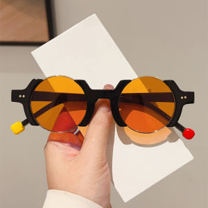 KAMMPT Round Sunglasses Men 2025 New in Fashion Hip-hop Casual Outdoor Sun Glasses Women Trendy Chic Brand Design Decor Shades