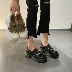 Sepatu Kasual Straps Glossy Wanita Premium 107 (COD Available) 1SS