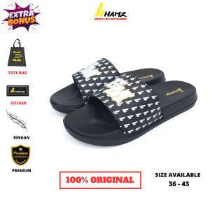 Hamz HM MONO PUTIH Sandal Slide Casual Pria dan Wanita
