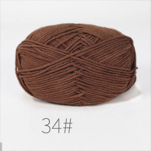 10ballsBlack Series Soft Milk Cotton Yarn for Crochet Threads for Knitting Wool DIY Craft Sweater Hat Baby Wool Hand Knitting