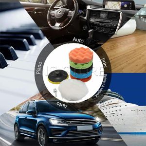 INS ชุดขัดรถ 6 ชิ้น ขนาด 5 นิ้ว ฟองน้ำขัดสีรถฟองน้ำเคลือบสี