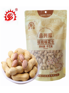Shengxingyuan Walnut Flavored Peanuts 300g Bagged Boiled Longyan Peanuts Popular Snack Nuts Fried Goods with Shell